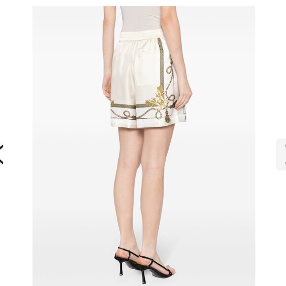 NEW Alexander Wang Baroque Print Silk Boxer Shorts - Picture 14 of 14